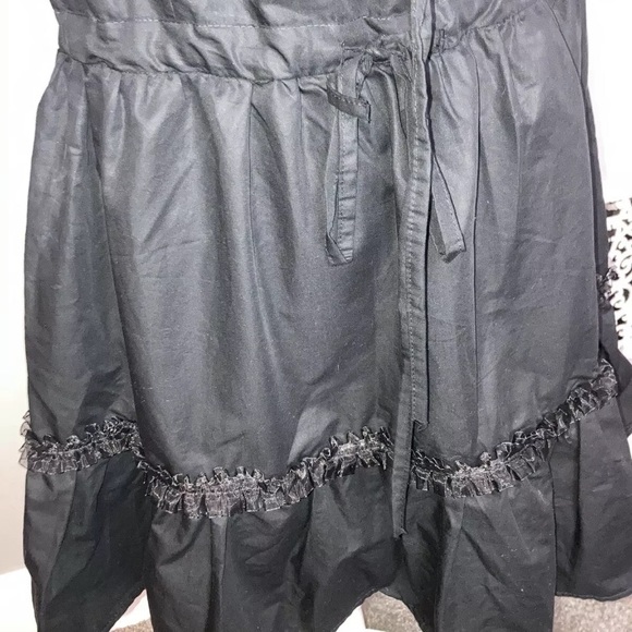 4-27 LTT dress black mini off shoulder sexy party 24 ruffle goth - Picture 3 of 7